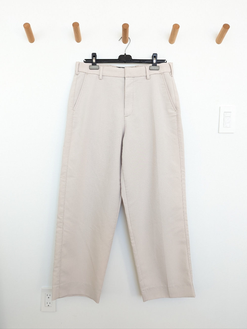 Abercrombie Baggy Trousers - Cream, Men's 33x32